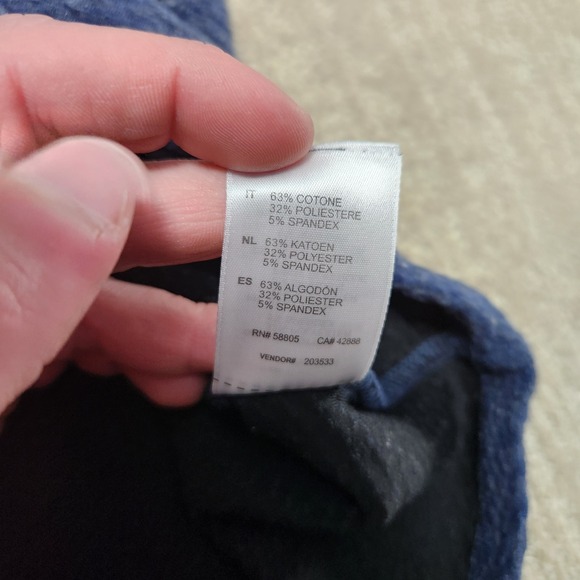 Society of One Sweatshirt Men 4XLT Textured Cream Cotton Dxl Athleisure Stretch - Picture 5 of 6